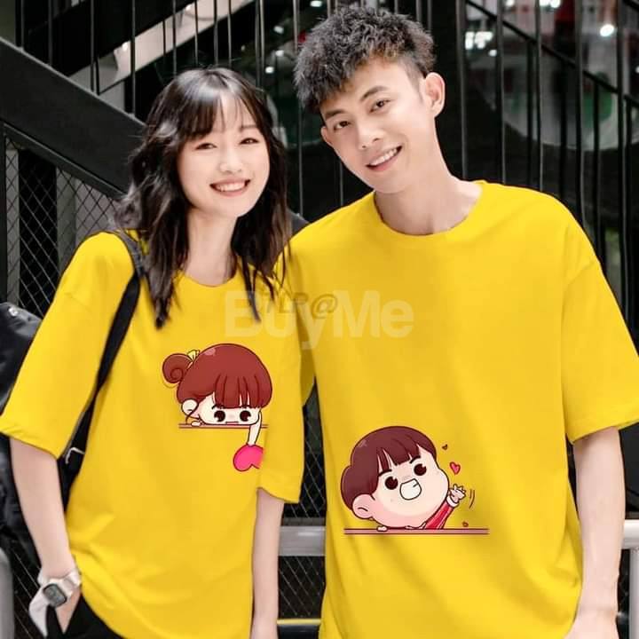 COUPLE T SHIRT - YELLOW