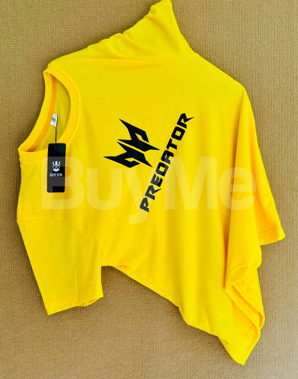 CREW NECK T SHIRT - YELLOW (PREDATOR)