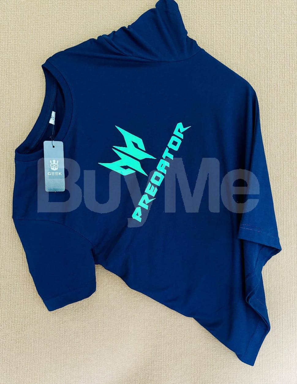 CREW NECK T SHIRT - BLUE (PREDATOR)