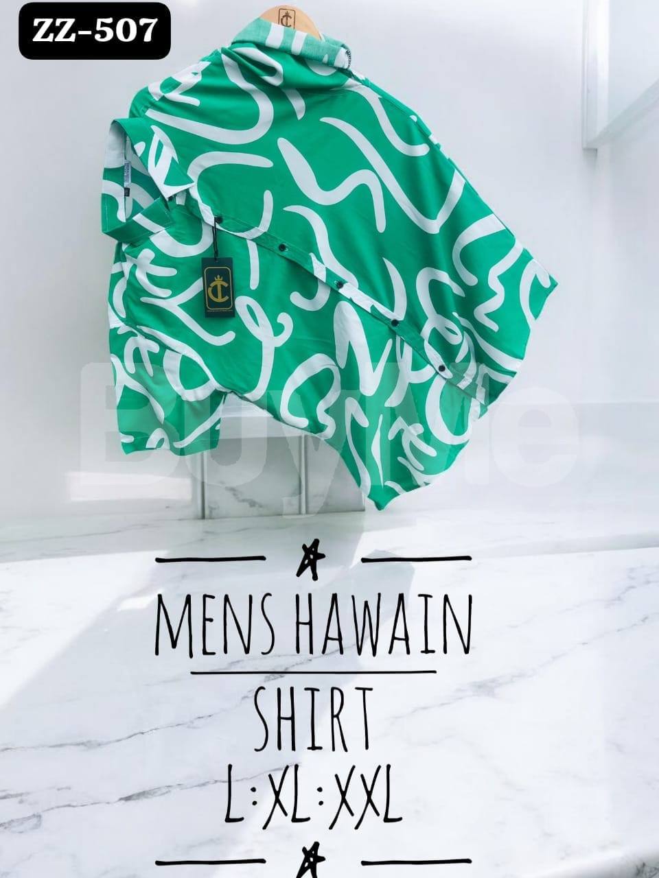 HAWAIN SHIRT - AQUA COLOUR