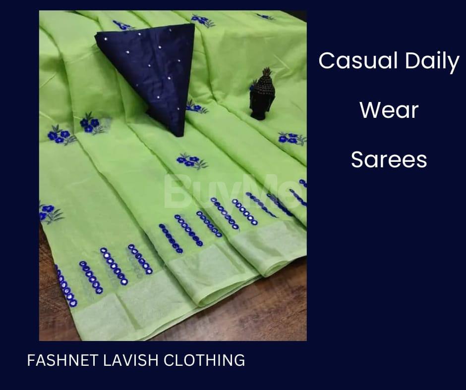 CASUAL WEAR DESIGNED SAREE