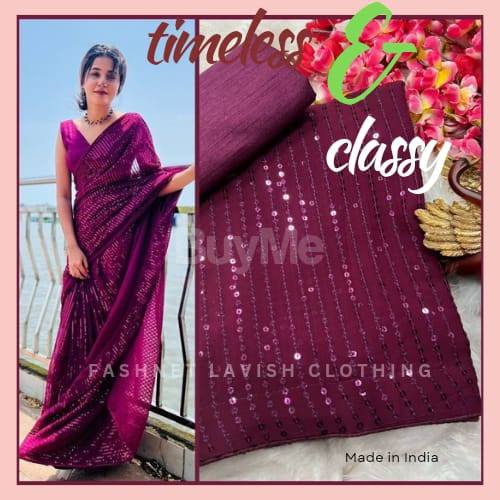 BOLLYWOOD STYLE PARTY WEAR SEQUENCE SAREES