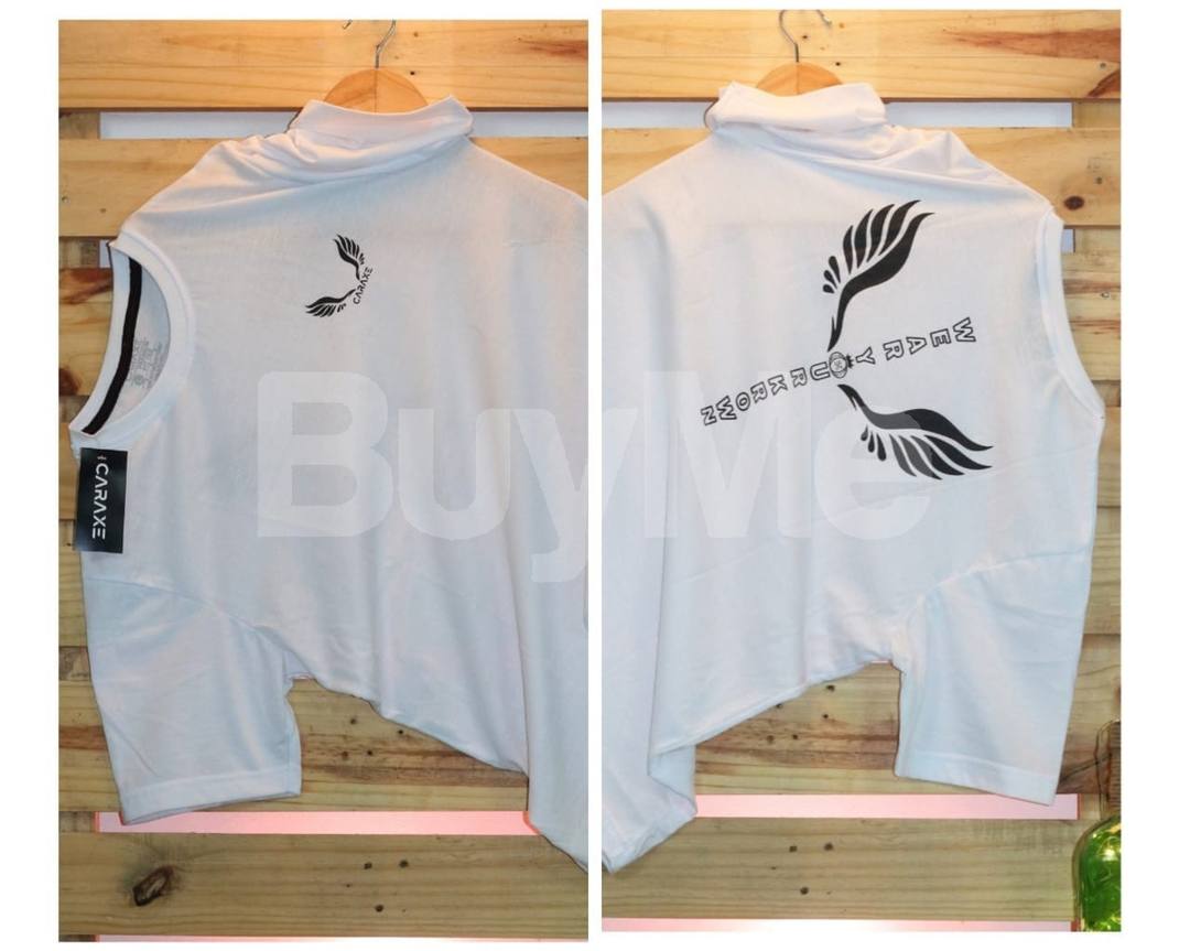 DOUBLE SIDE PRINT CREW NECK T SHIRT - WHITE