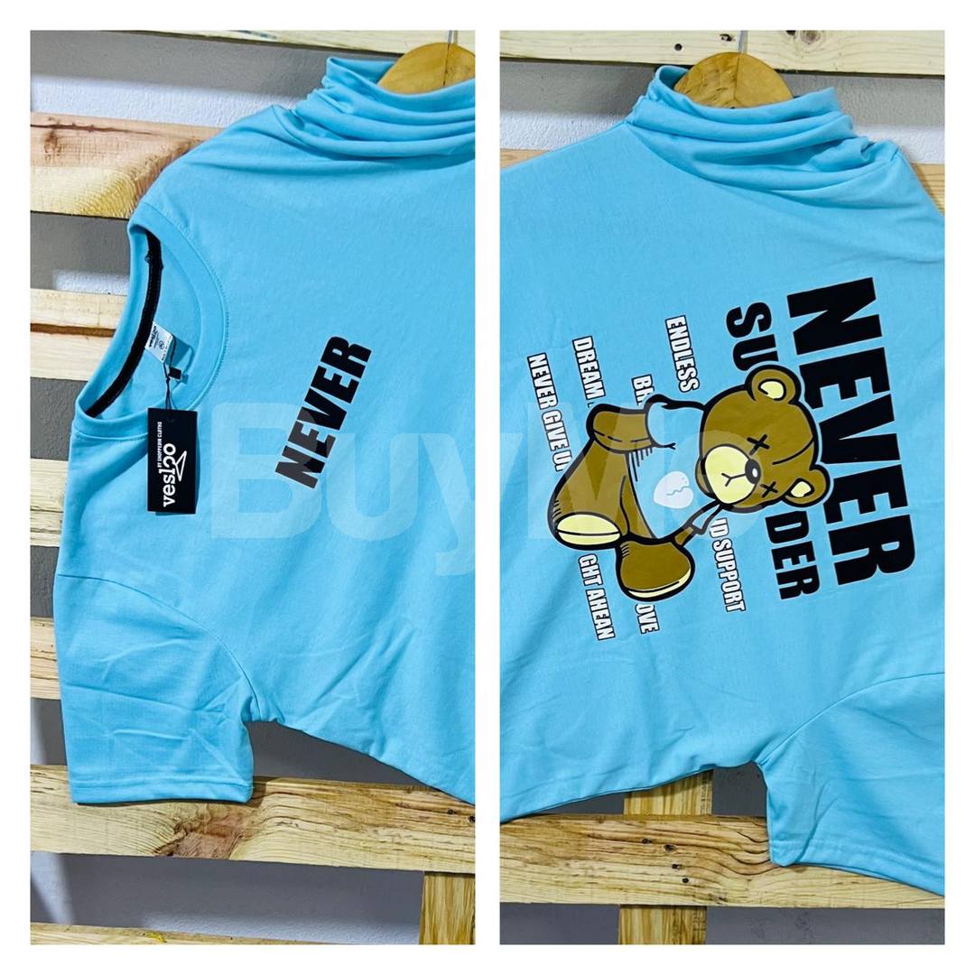 DOUBLE SIDE PRINTED T SHIRT - BLUE