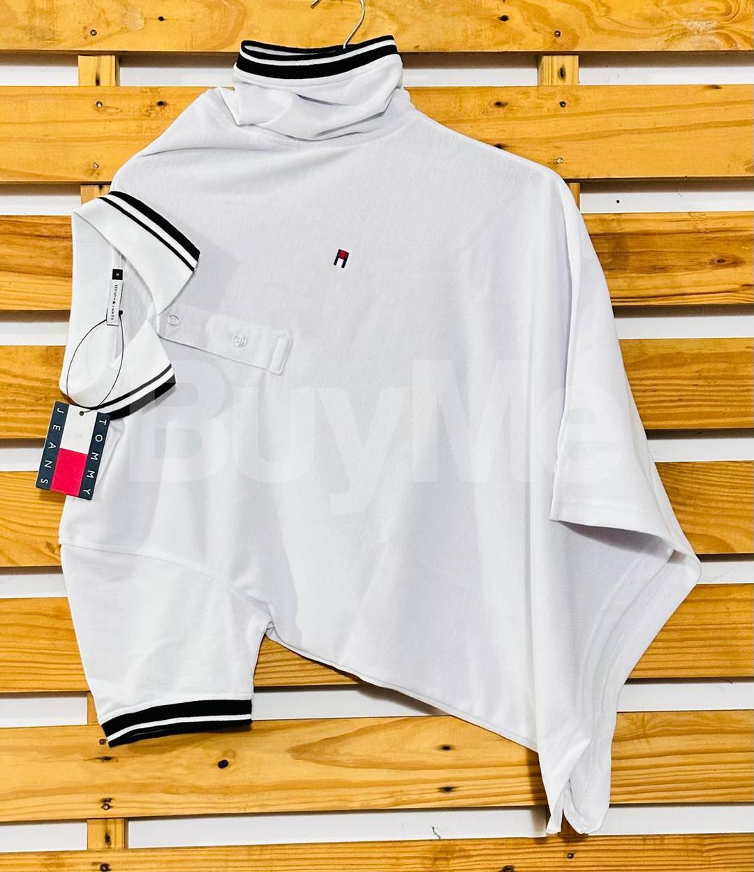 COLLAR T SHIRT - WHITE