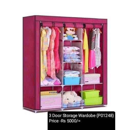 3 DOOR STORAGE WARDROBE