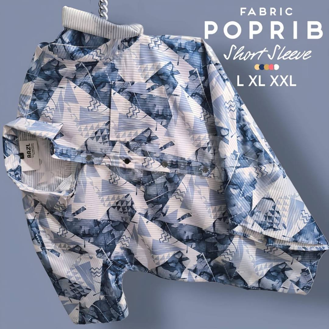 MEN'S POPRIB SHORT SLEEVE SHIRT - BLUE