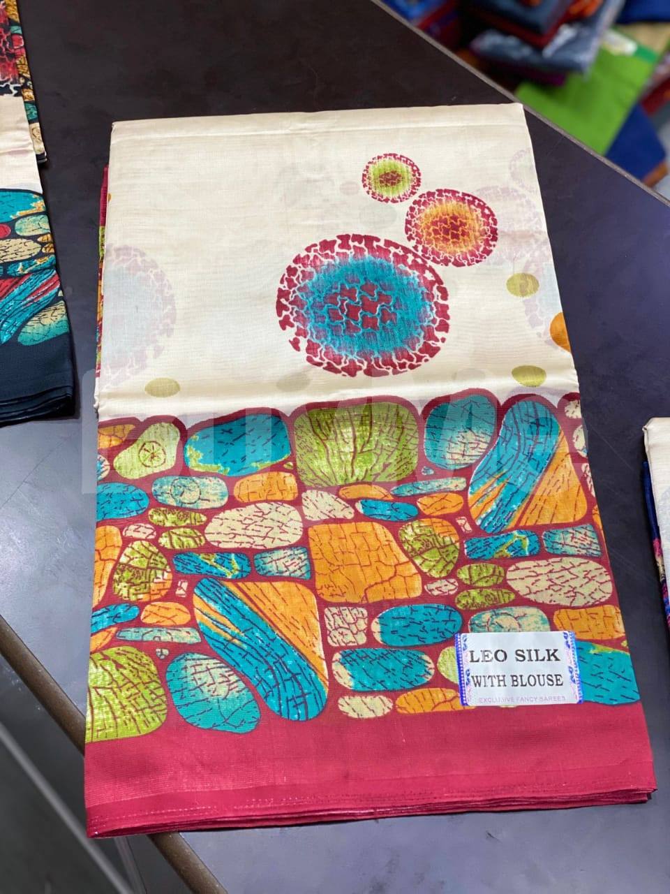 PURE SILK-COTTON DIGITAL PRINTED SAREE