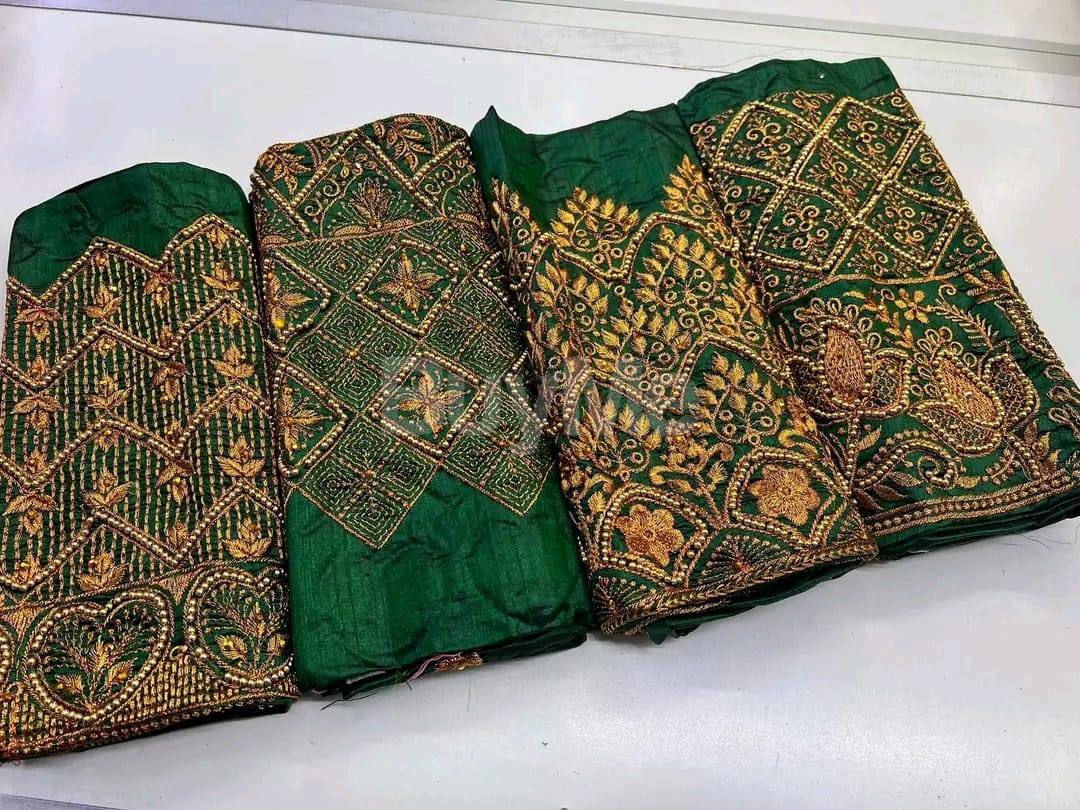 AARI BLOUSE MATERIAL - GREEN