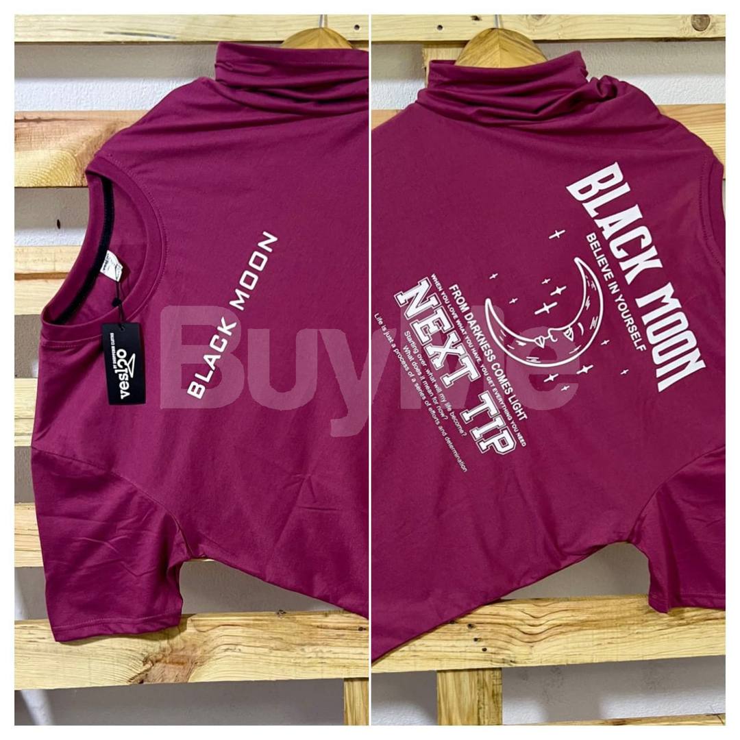 DOUBLE SIDE PRINT CREW NECK TSHIRT - FOR MEN (PINK)