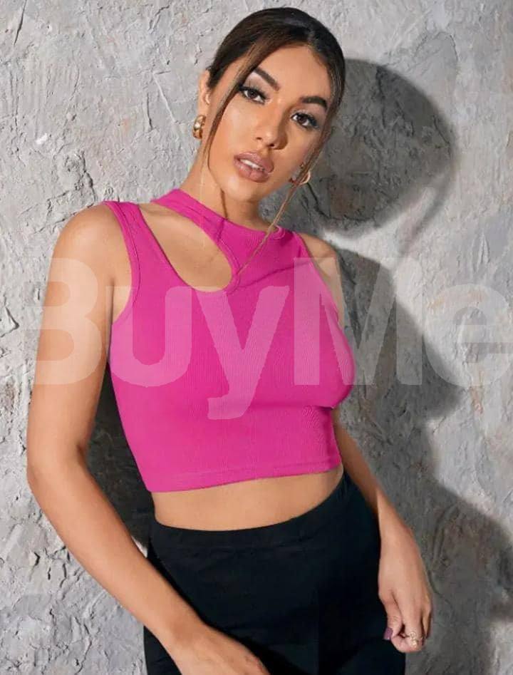 PINK CROP TOP