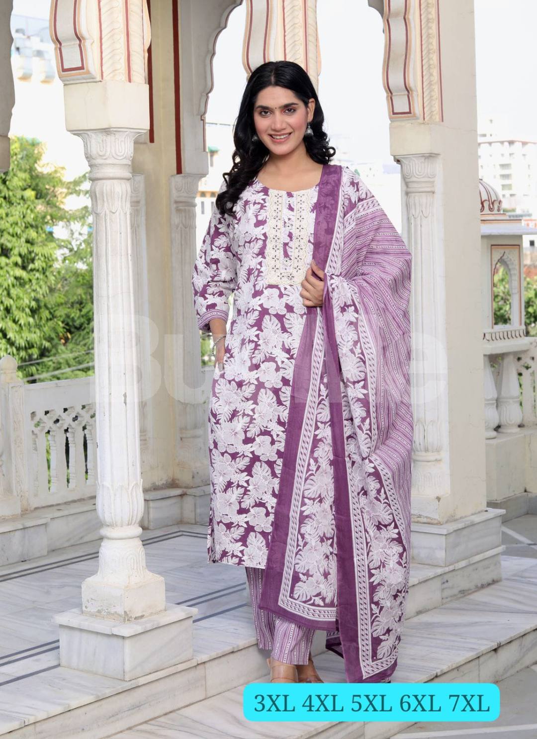 NEW HEAVY BIG SIZE 3 PIECE SUIT SET - PURPLE