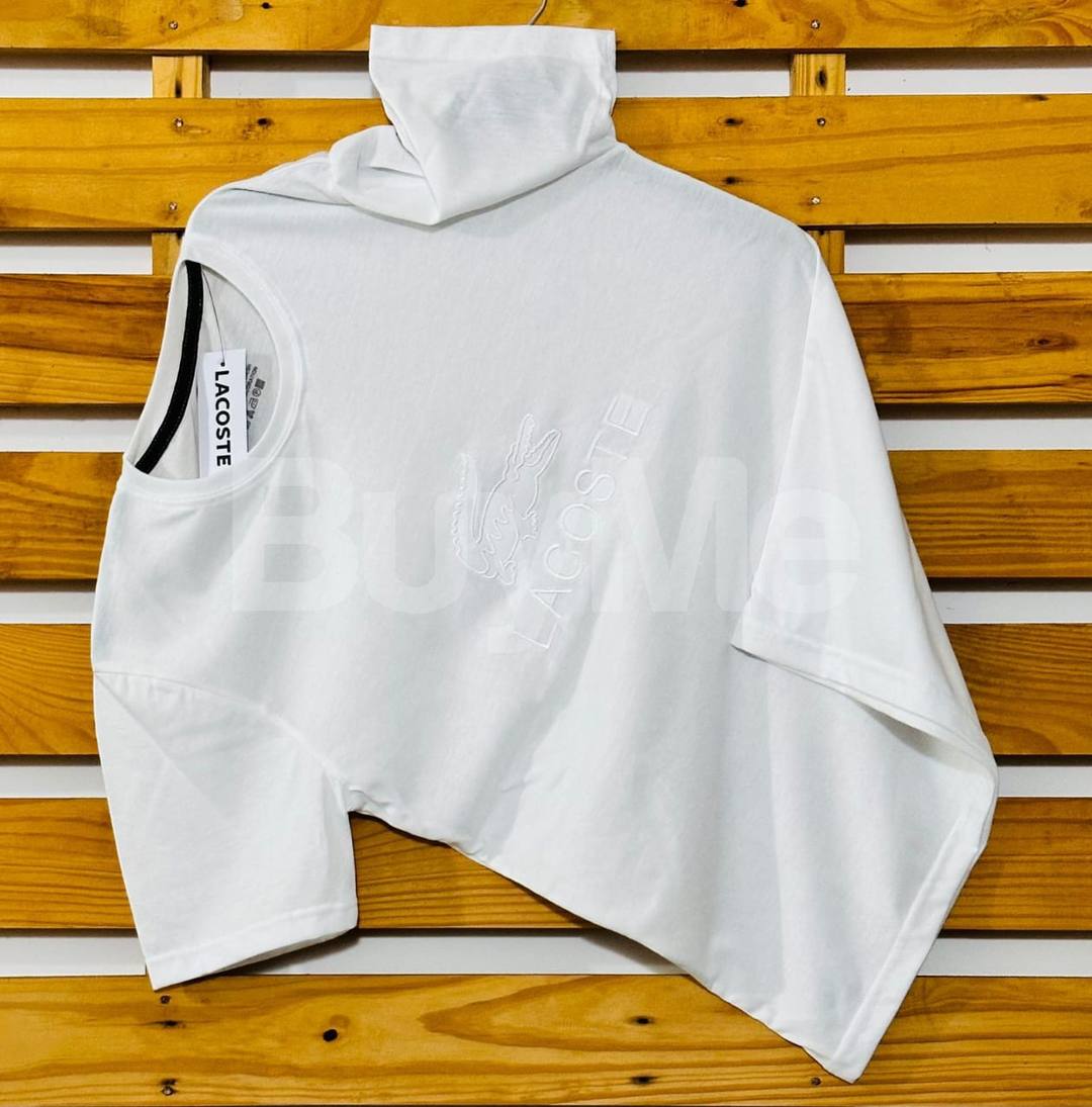 CREW NECK PLAIN TSHIRT - WHITE