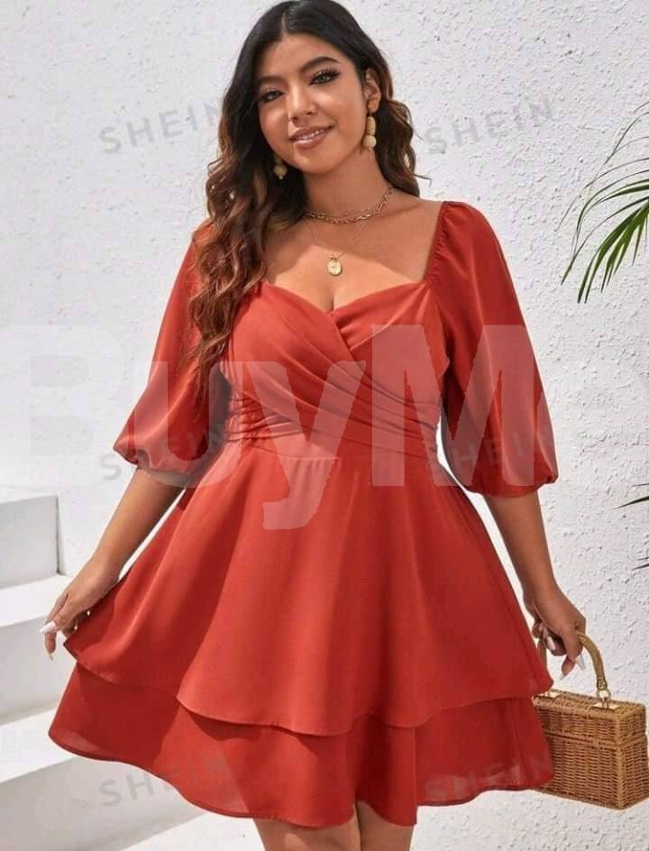 LADIES FROCK - ORANGE
