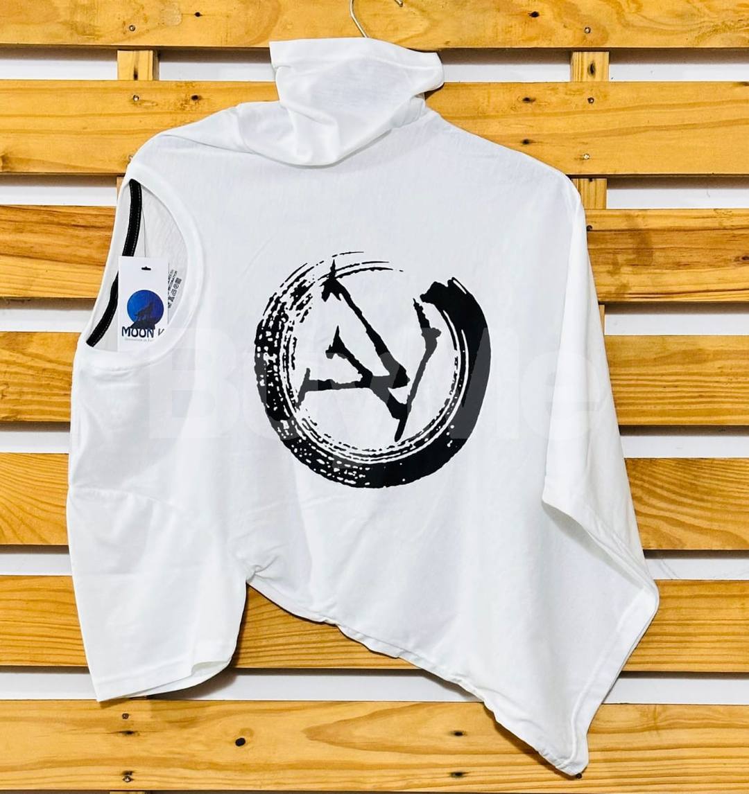 CREW NECK VL PRINTED TSHIRT - WHITE