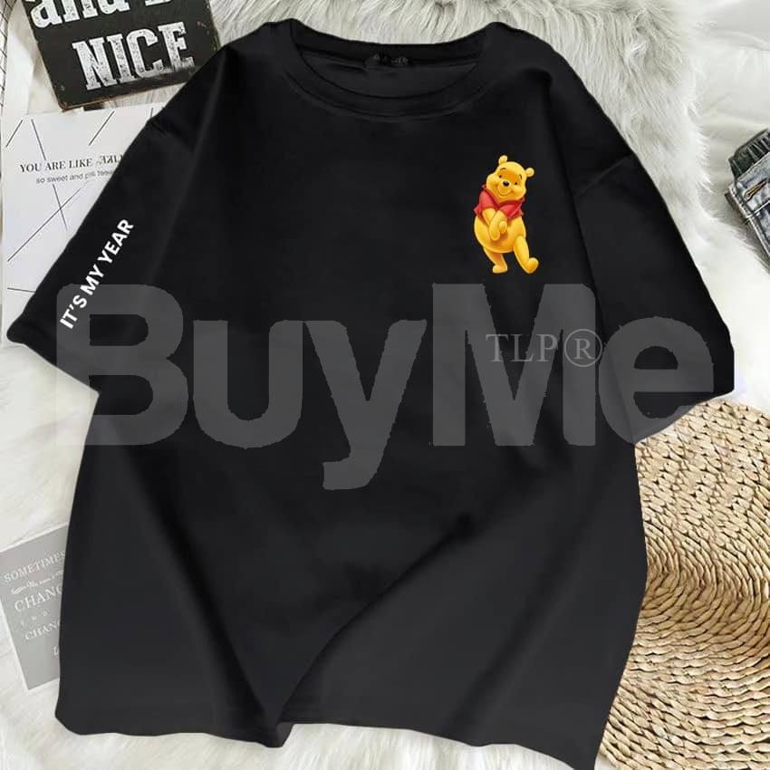 POOH BAGGY TSHIRT - BLACK