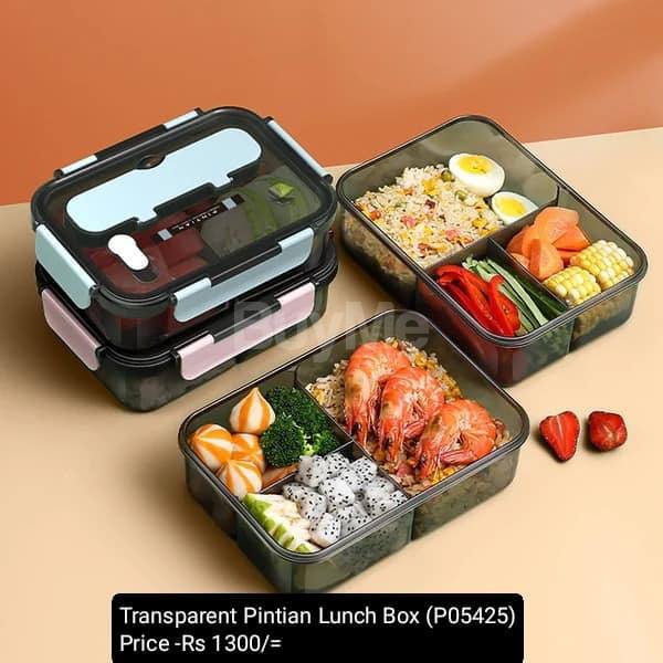 TRANSPARENT PINTIAN LUNCH BOX