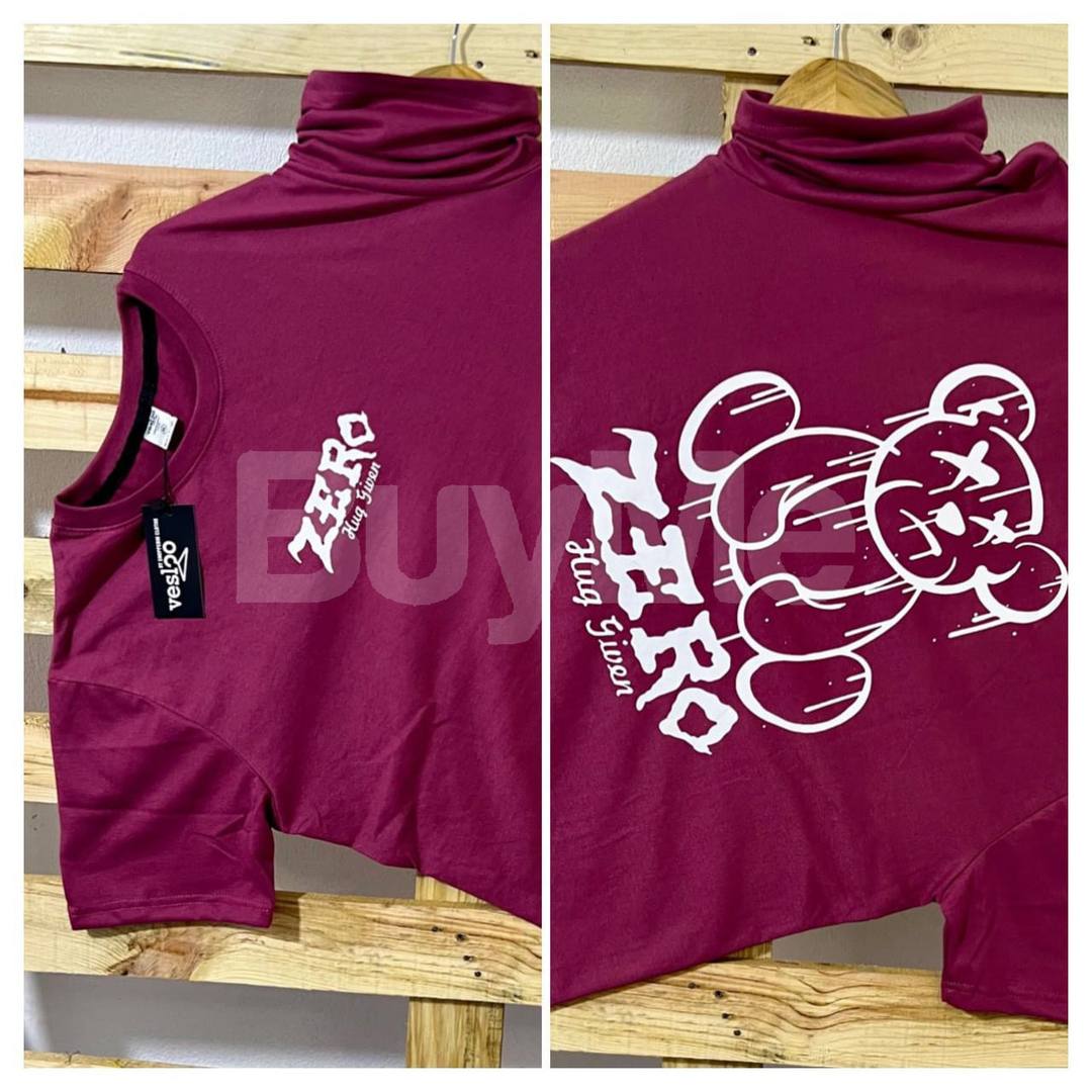 CREW NECK BEAR TSHIRT - PINK