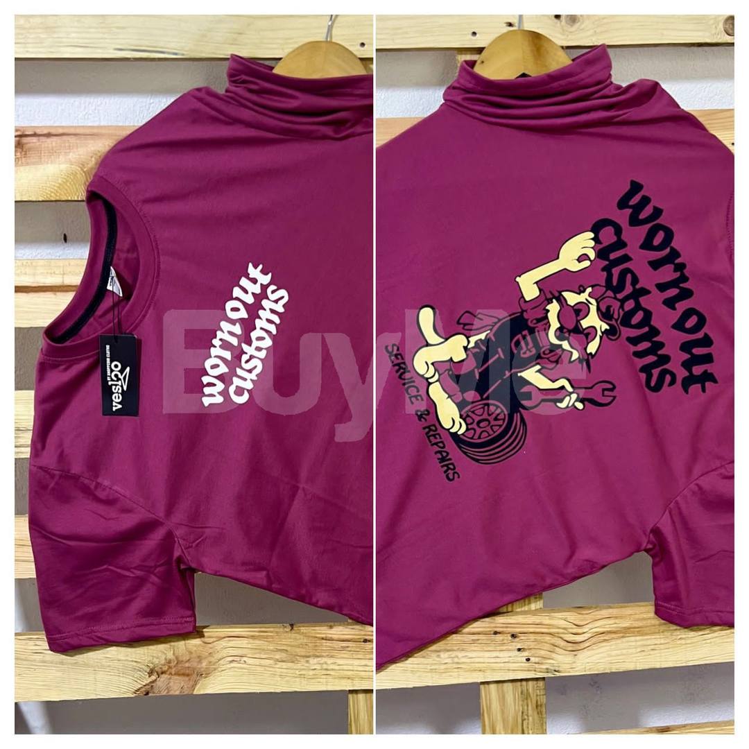 DOUBLE SIDE PRINT CREW NECK TSHIRT - PINK