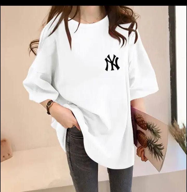WOMEN BAGGY TSHIRT - WHITE