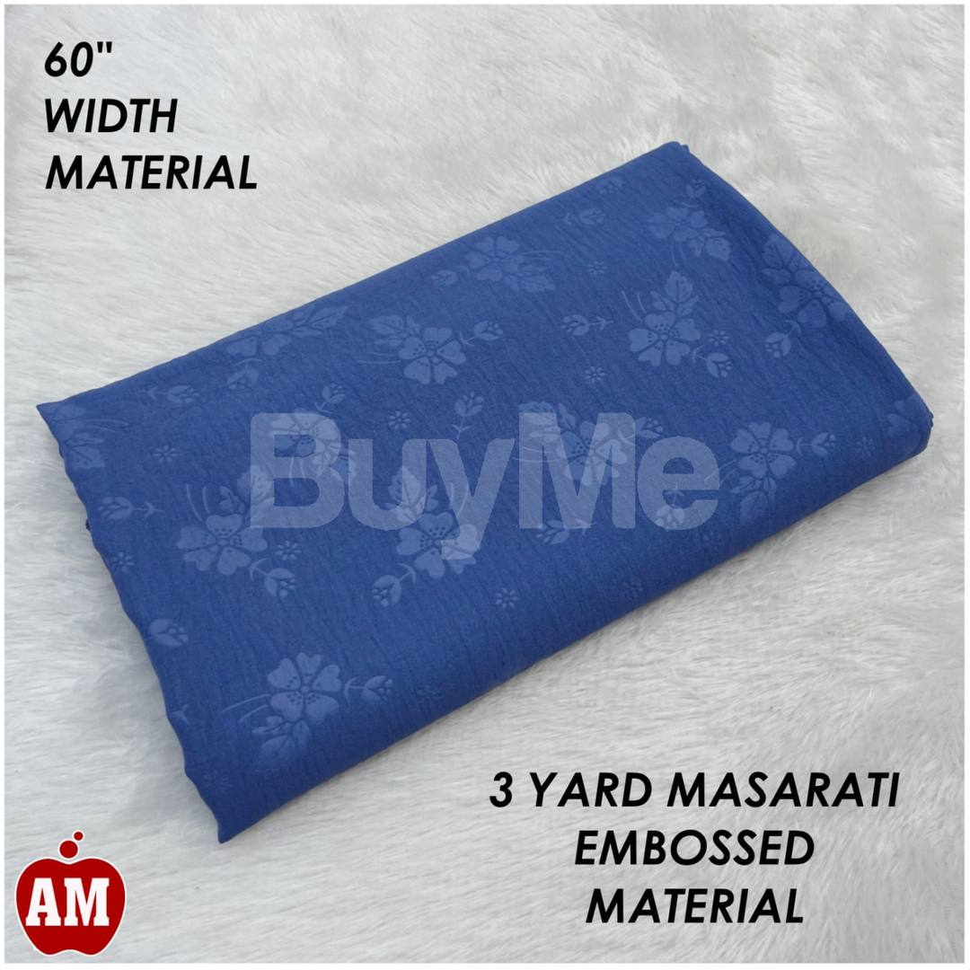3 YARD CEY EMBOSSED MATERIAL - LADIES CLOTHING MATERIAL