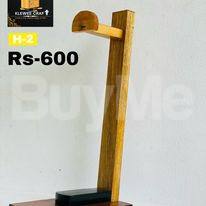 WOODEN HEAD PHONE HOLDER
