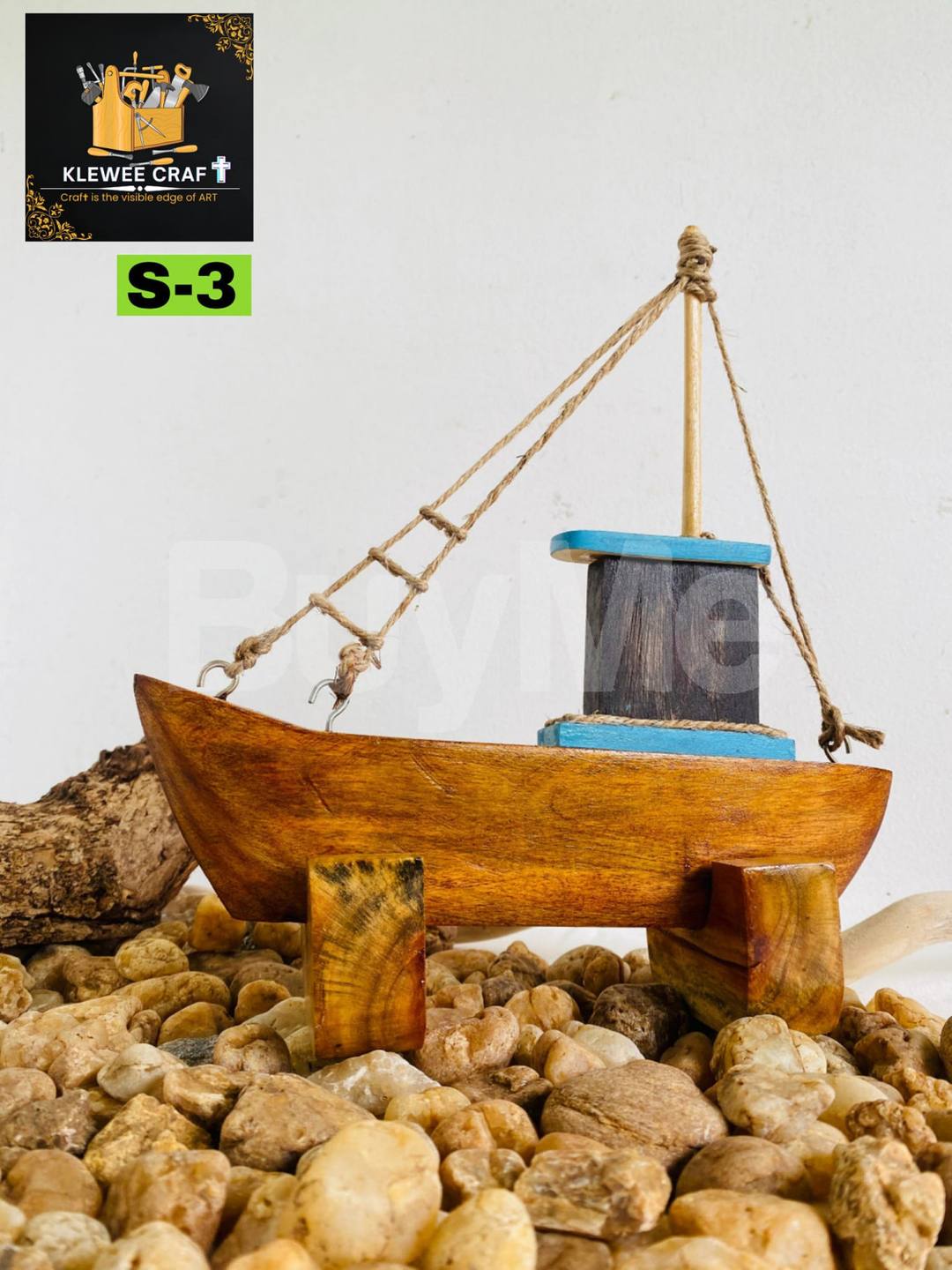 WOODEN SAIL BOAT MODEL