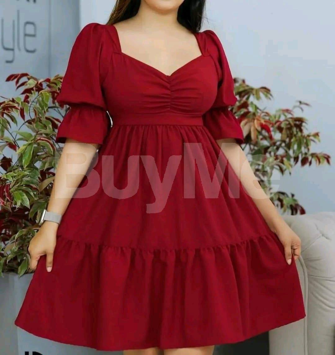 CASUAL WOMEN'S FROCK - RED