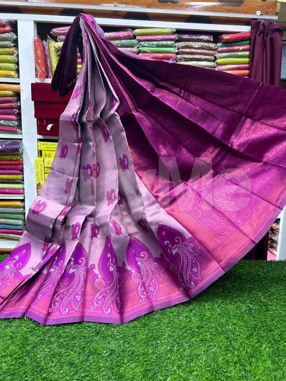 KUBERA SILK SAREE - PURPLE