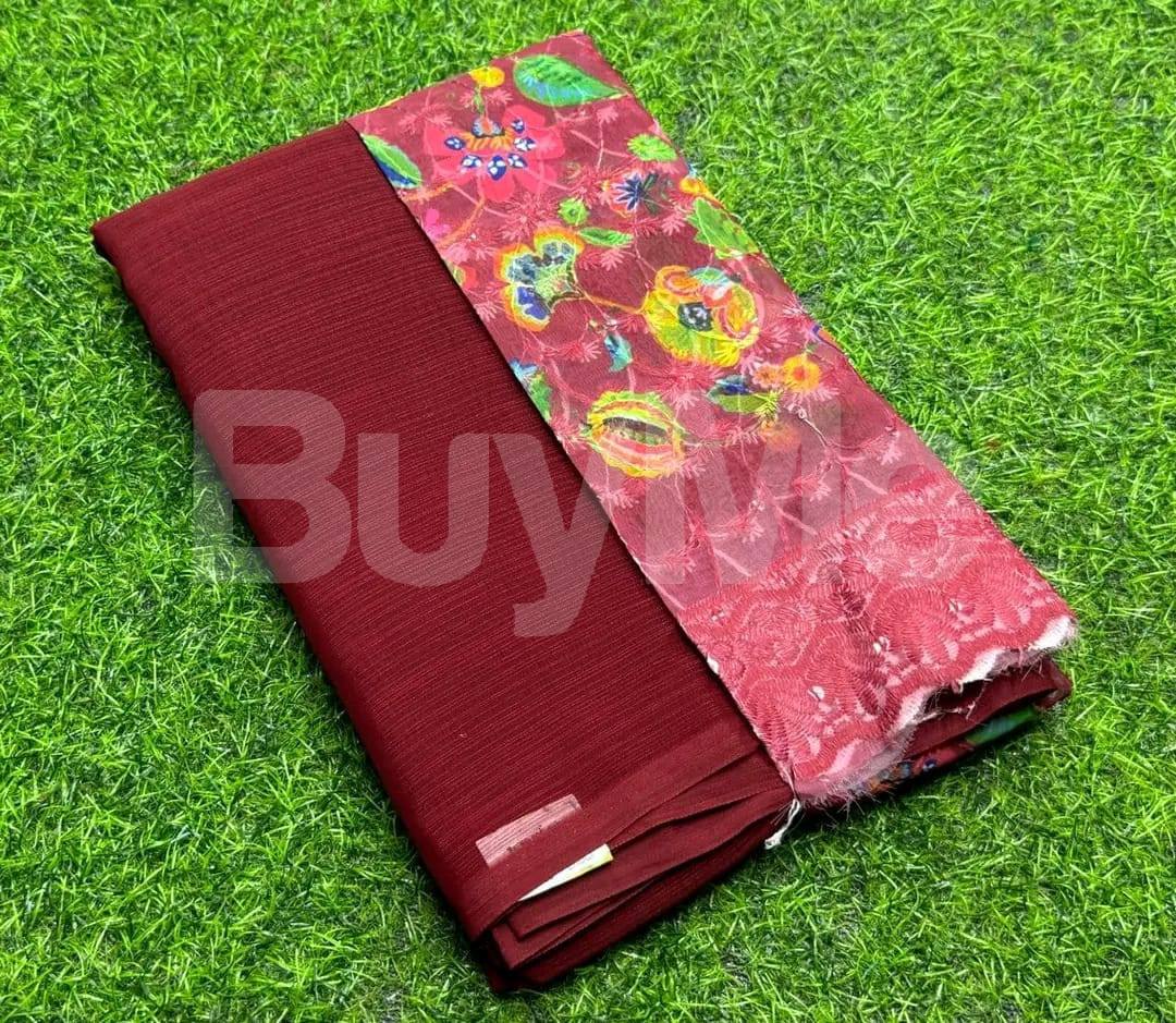 FUNCTION WEAR SAREE - MAROON
