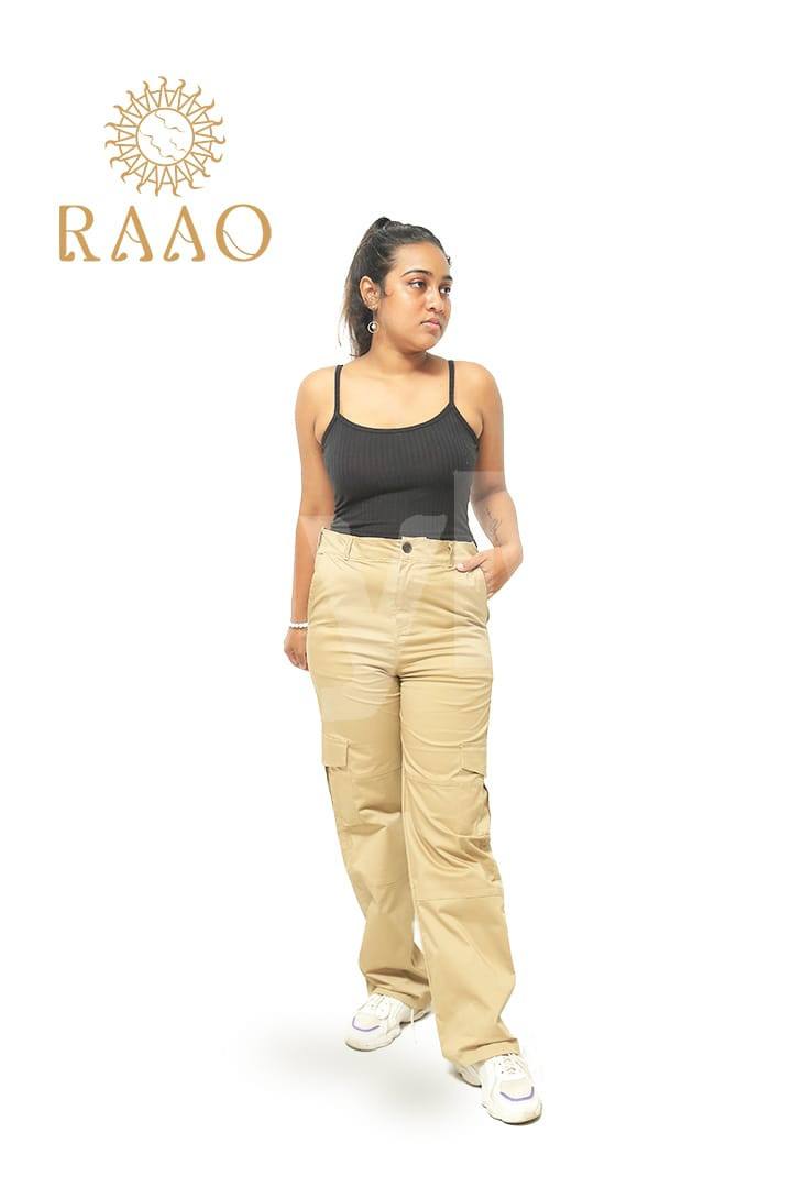 TWILL COTTON PANT BROWN