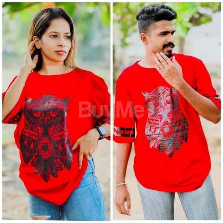 CASUAL UNISEX RED TSHIRT