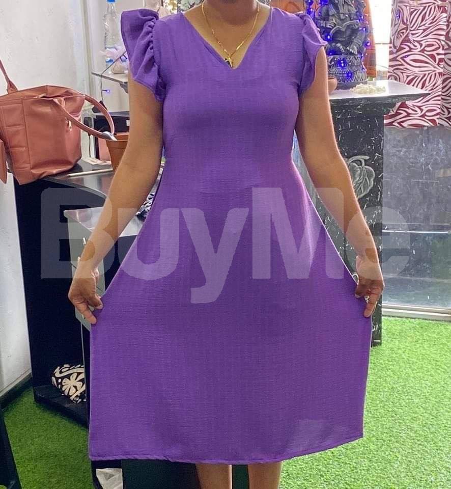 CASUAL PURPLE FROCK