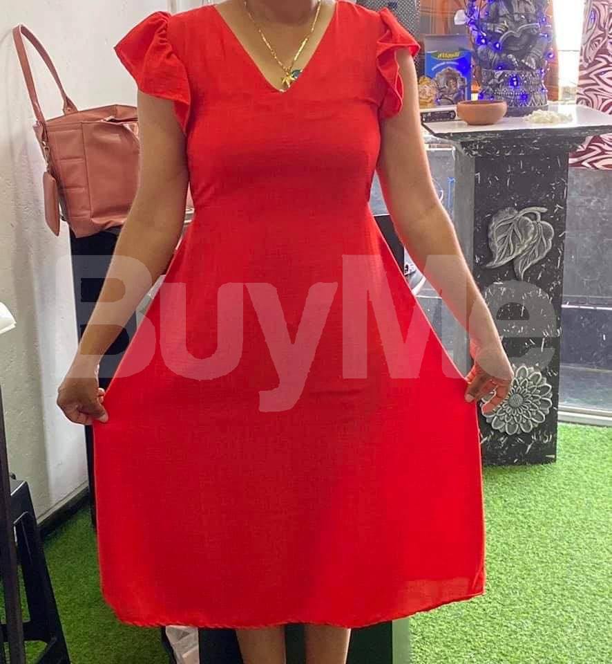 CASUAL RED FROCK