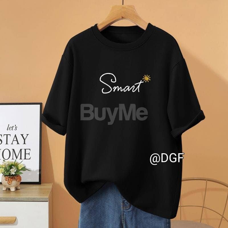 SMART BAGGY T SHIRT - BLACK