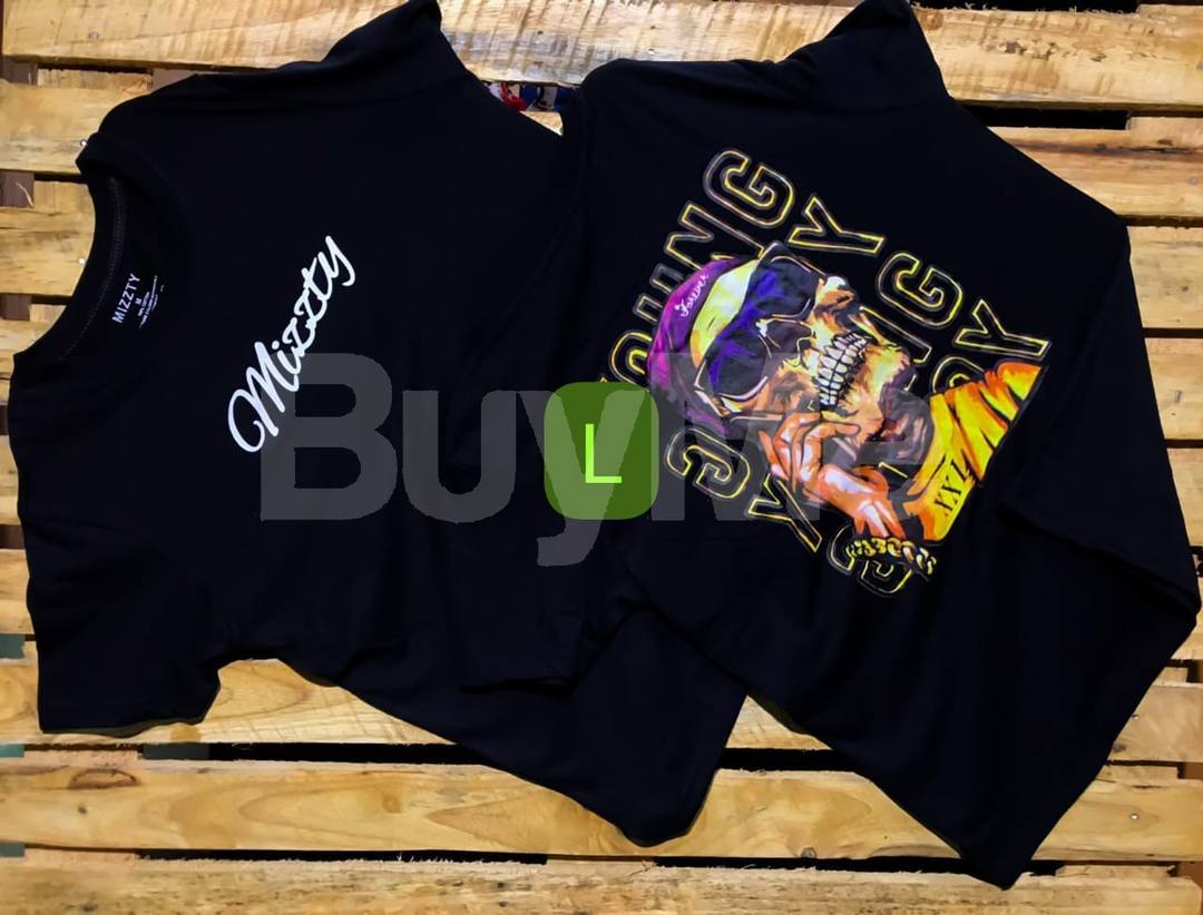 DOUBLE SIDE PRINTED T-SHIRT - BLACK