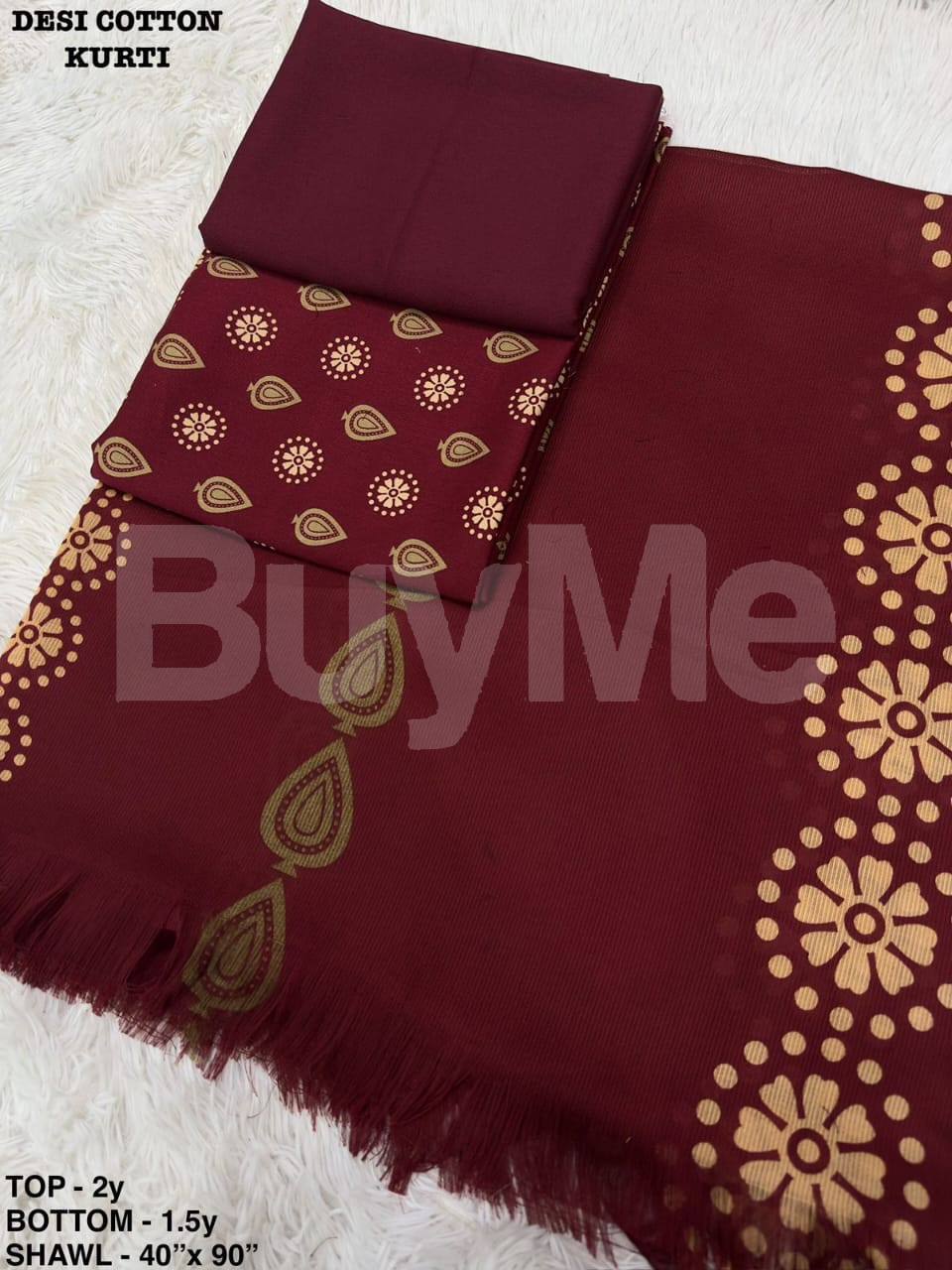 DESI COTTON KURTI SET