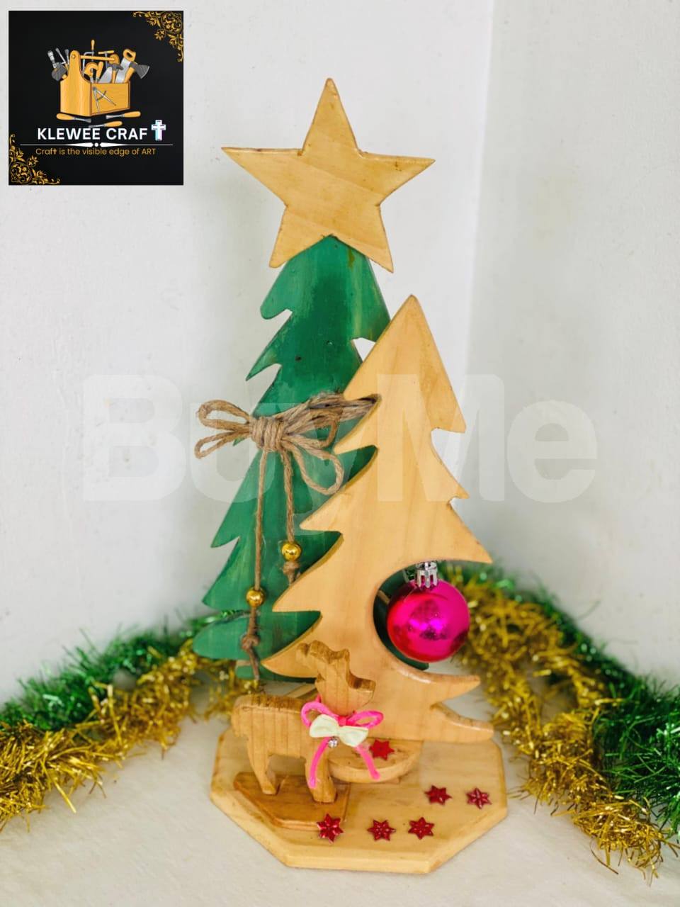 WOODEN CRAFTED CHRISTMAS TREE