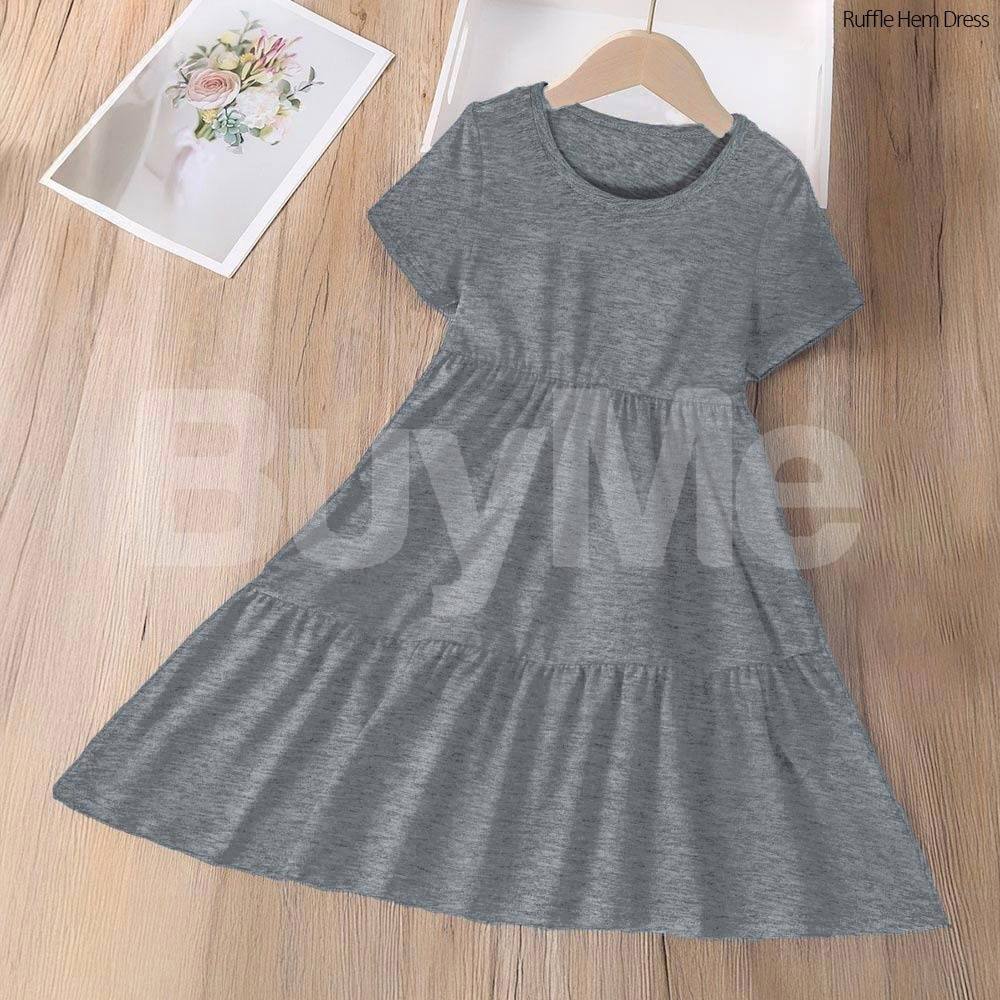 RUFFLE HEM DRESS