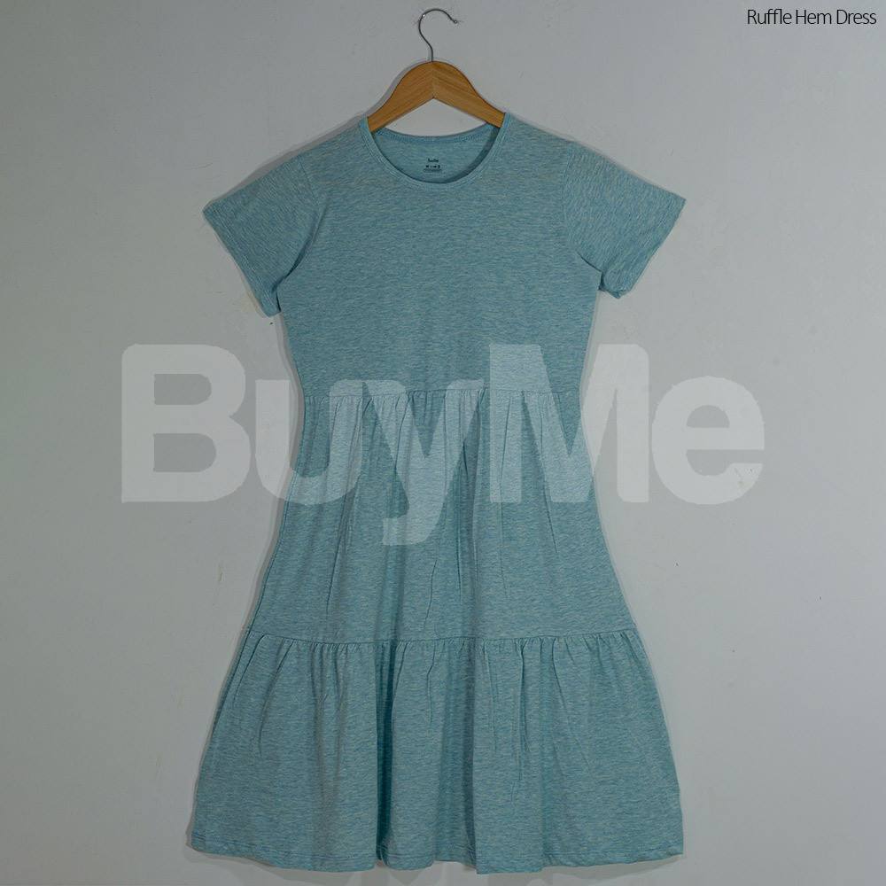 RUFFLE HEM DRESS
