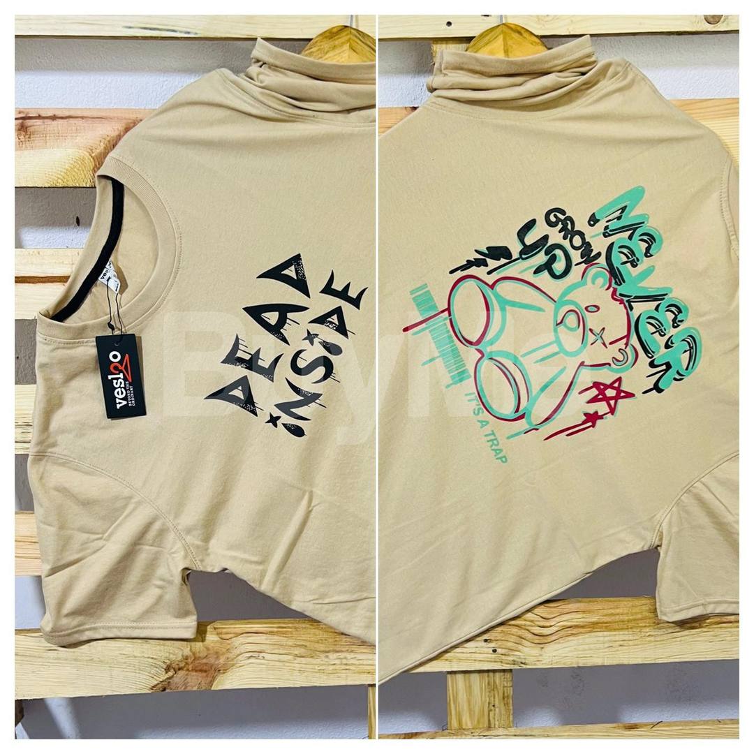 DOUBLE SIDE PRINT CREW NECK T SHIRT 2