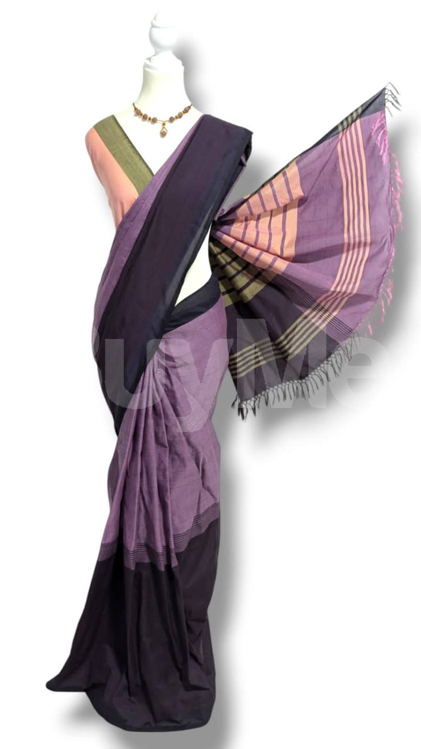 COTTON POLYESTER MIXED HANDLOOM SAREE