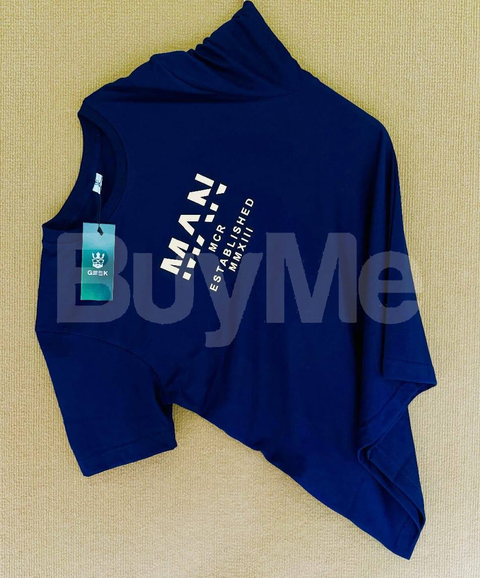 CREW NECK T SHIRT - BLUE