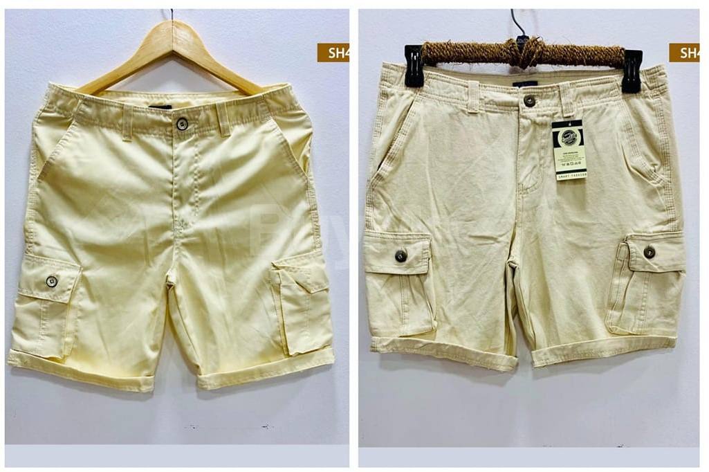 MENS SHORTS WITH POCKET - WHITE