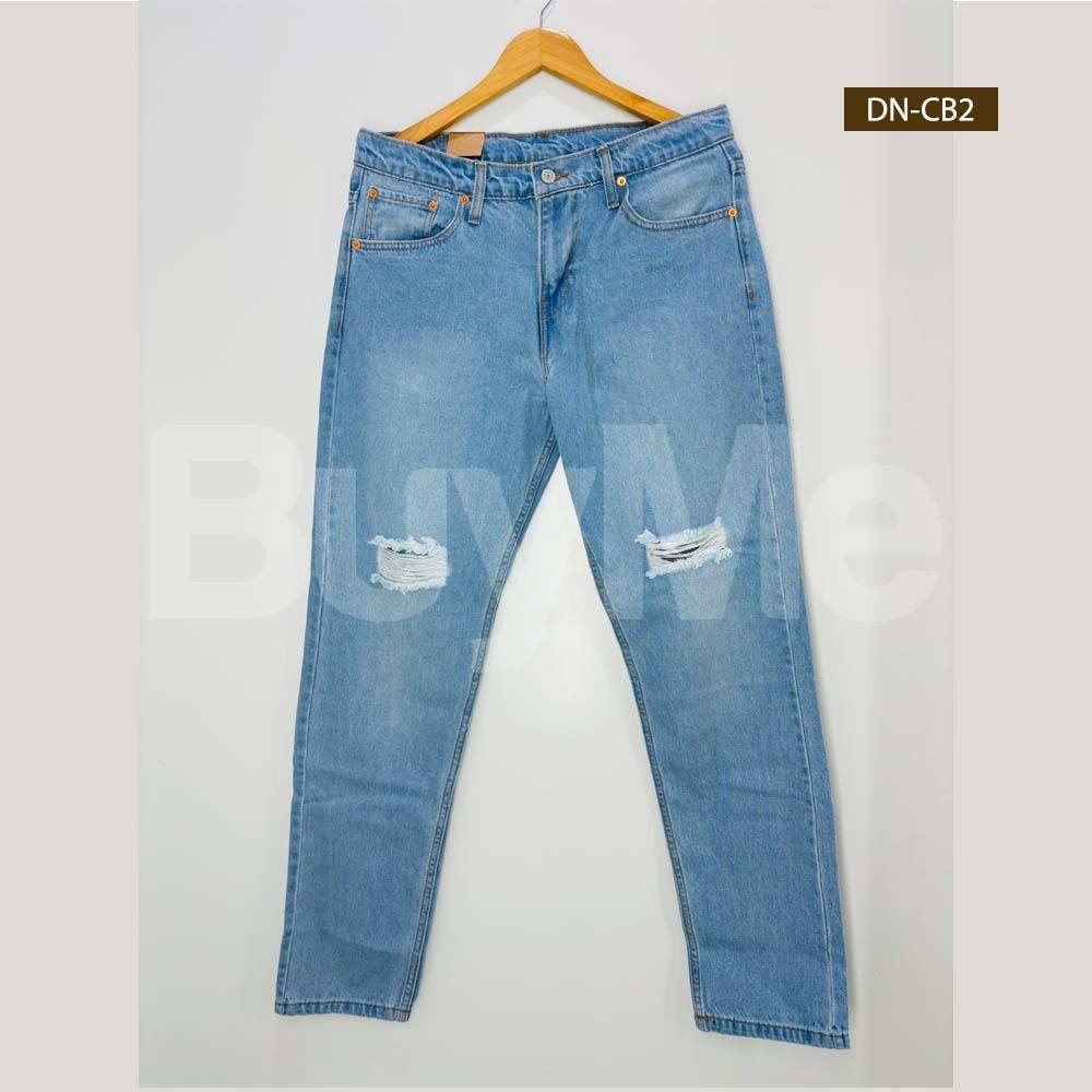 MEN'S DENIM TROUSERS - LIGHT BLUE