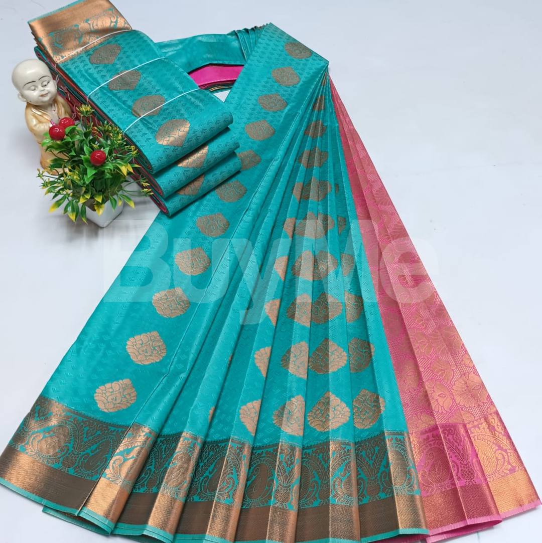 SAMUTHRIKA SILK SAREE - LIGHT BLUE