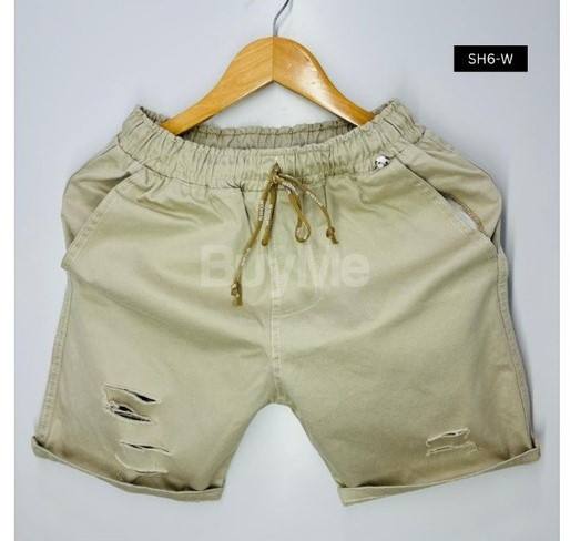 MENS PATCH SHORT - WHITE