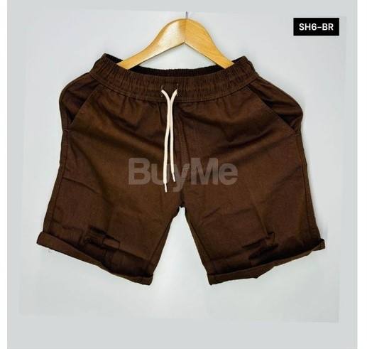 MENS PATCH SHORT - DARK BROWN