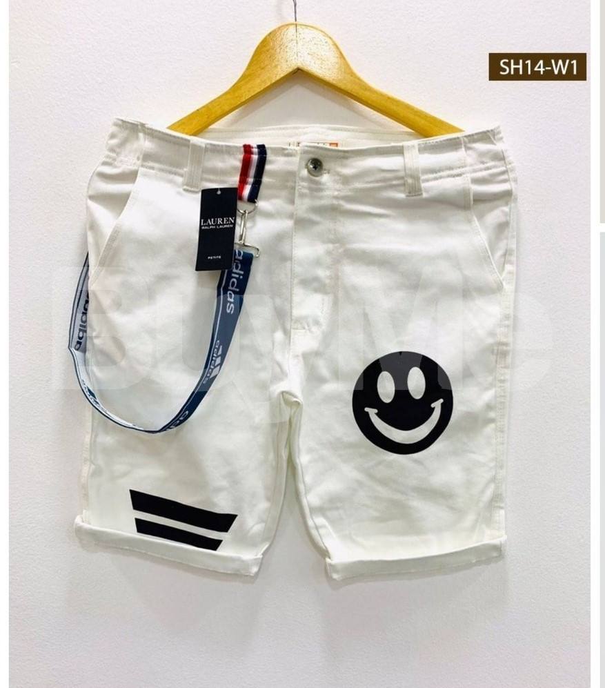 MENS TWILL COTTON SHORT - WHITE