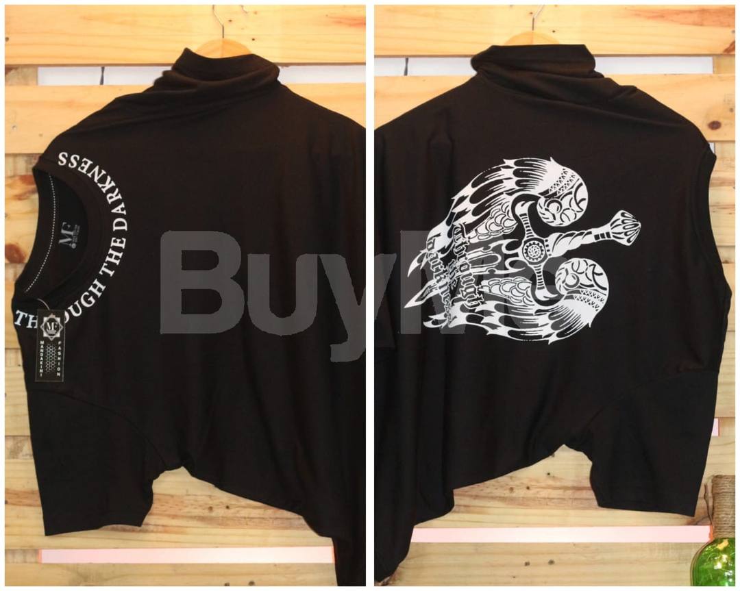 BACK SIDE PRINT T SHIRT - BROWN COLOUR